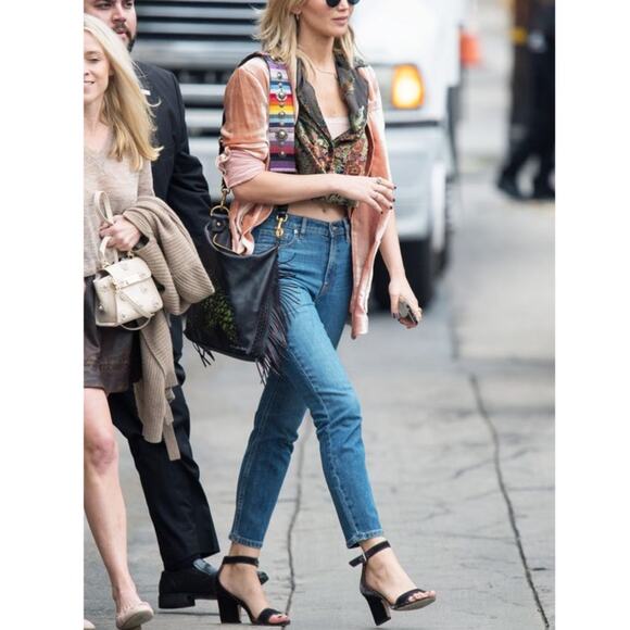 Everlane Ankle Jeans High Waist Medium Blue Wash Stretch Denim Relaxed Size 27 - Picture 2 of 16